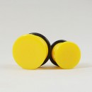 Plug acrylique néon jaune